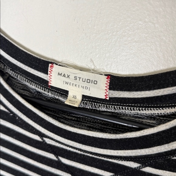 Max Studio Black and White Striped Long Sleeve Dress Size XS - Picture 2 of 4